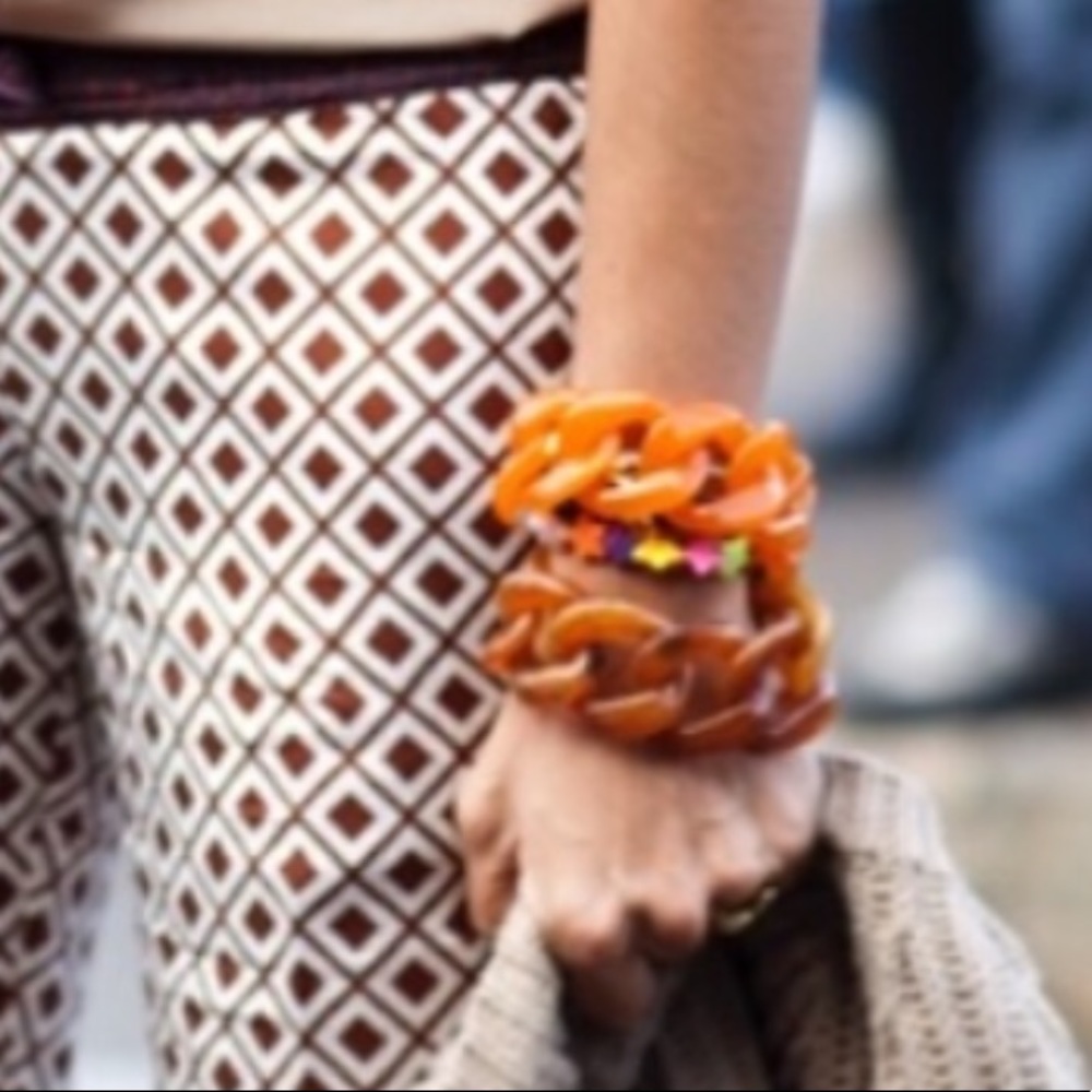 Angela Caputi Resin Chunky Chain Bracelet